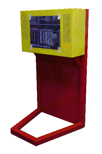 Industrial monitor cabinent 19"